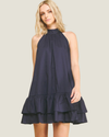 Cove Halter A-Line Mini Dress