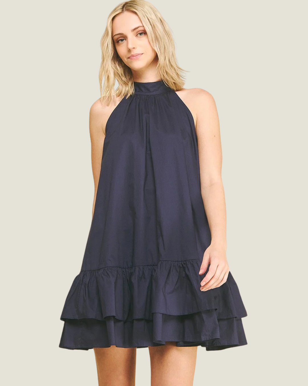 Cove Halter A-Line Mini Dress
