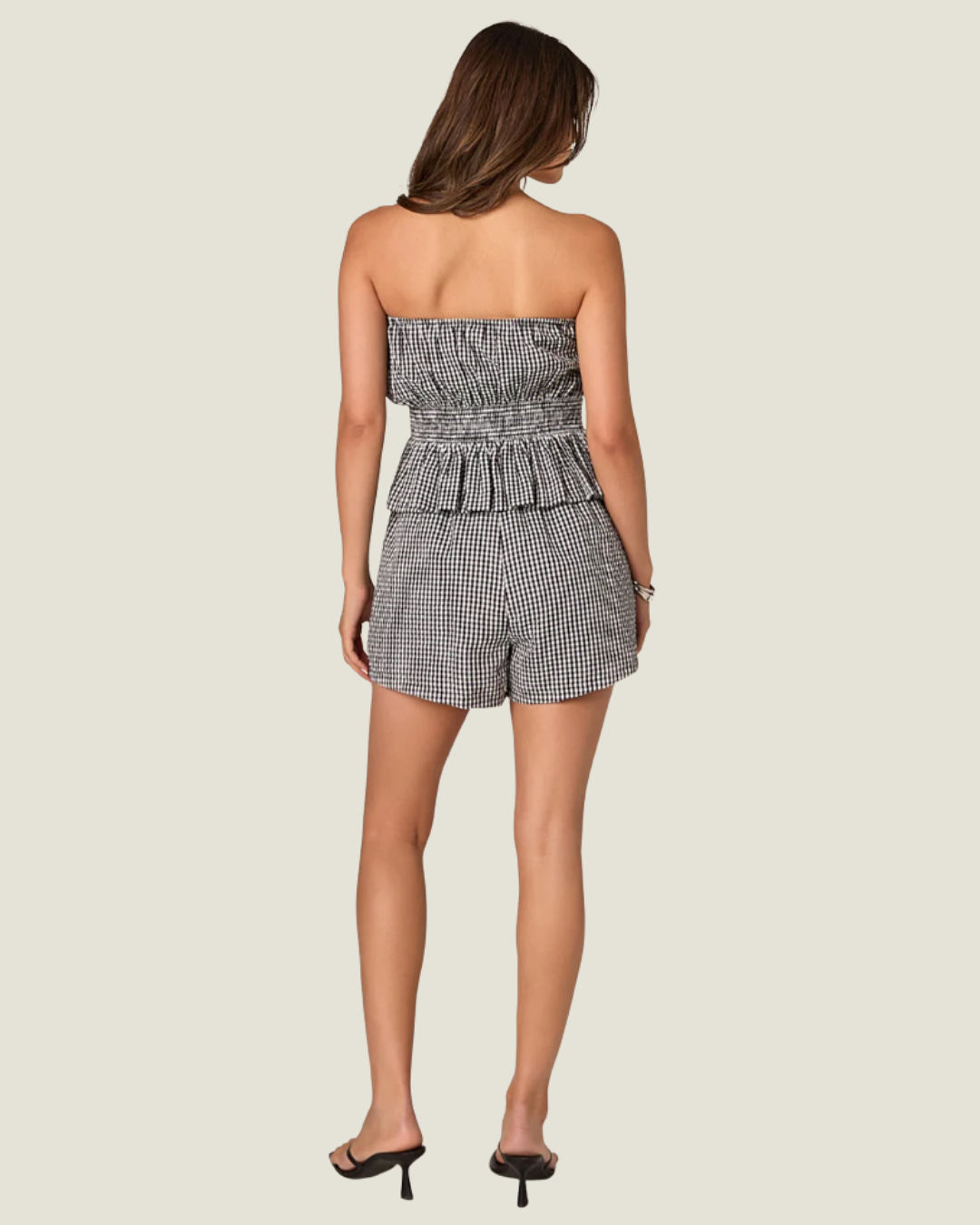 Ashton Gingham Relaxed Shorts
