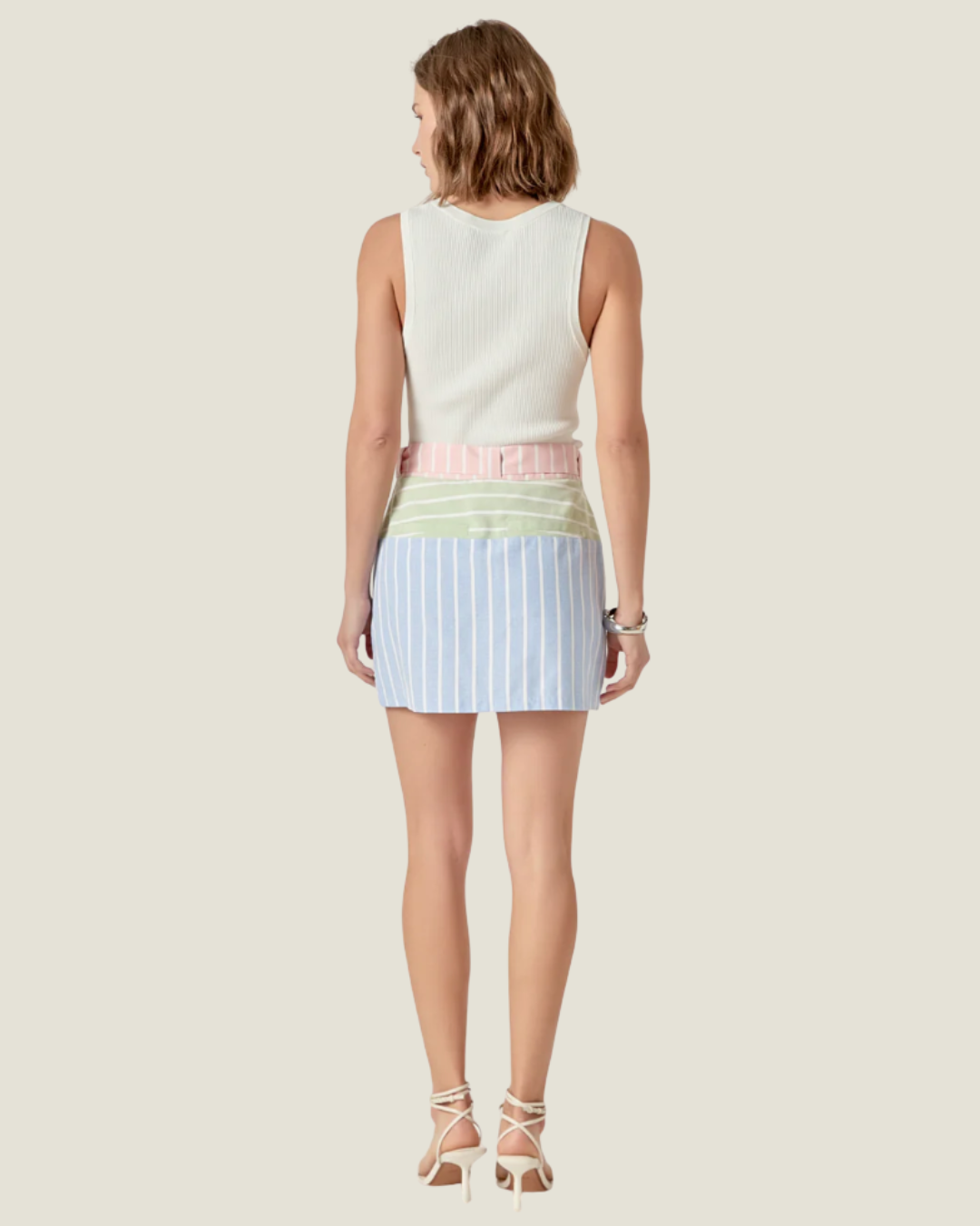 Marnie Colorblock Stripe Skirt