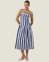 The Alex: Poplin Stripe Dress