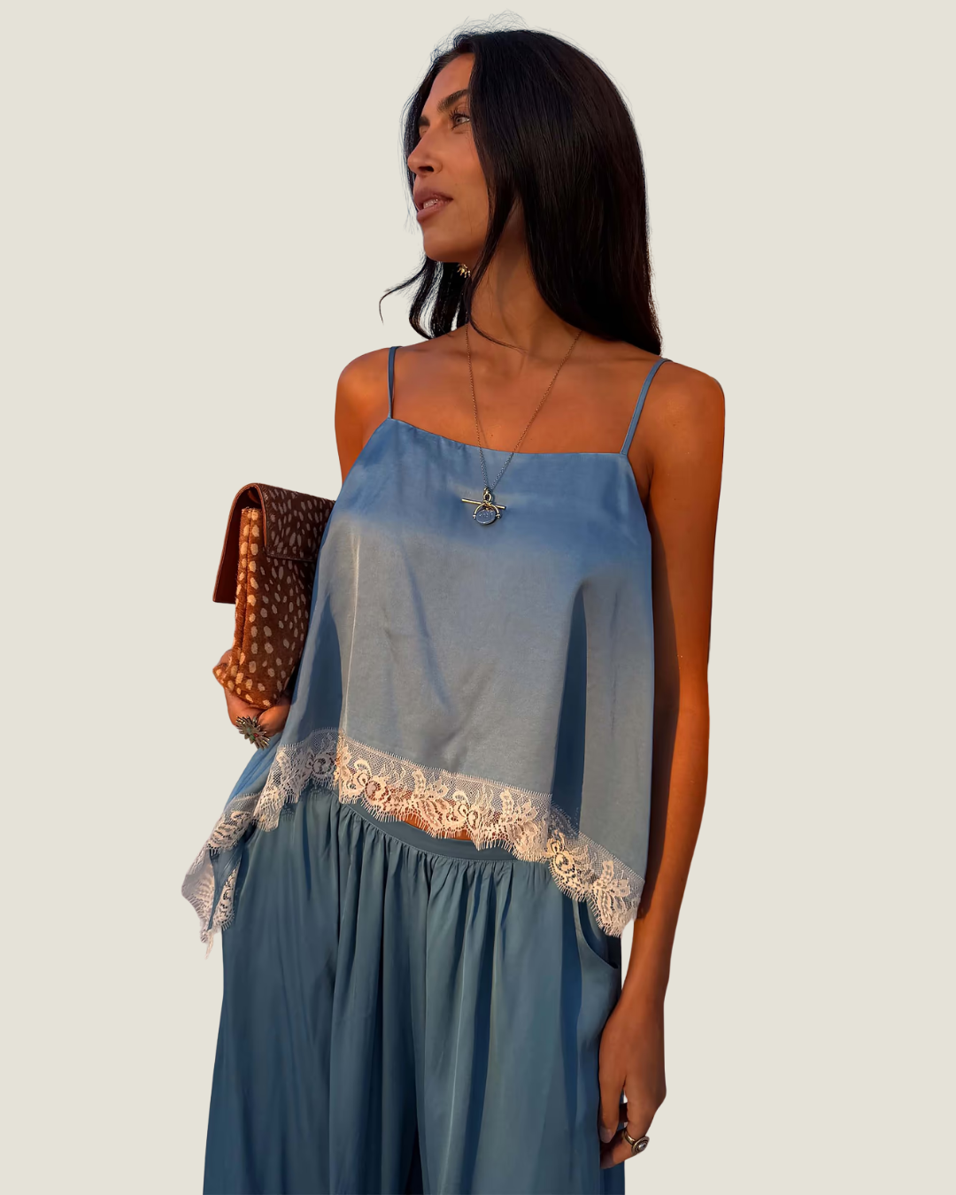 Blue Lace Swing Cami