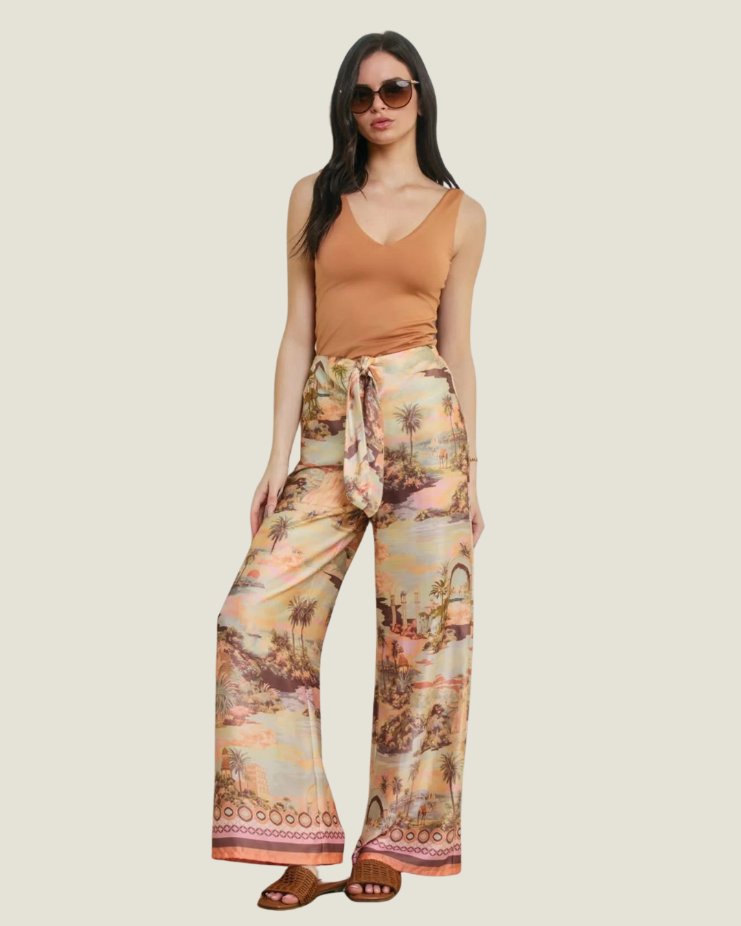 Cierra Border Relaxed Pants