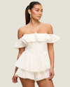 Luna Eyelet Off the Shoulder Romper