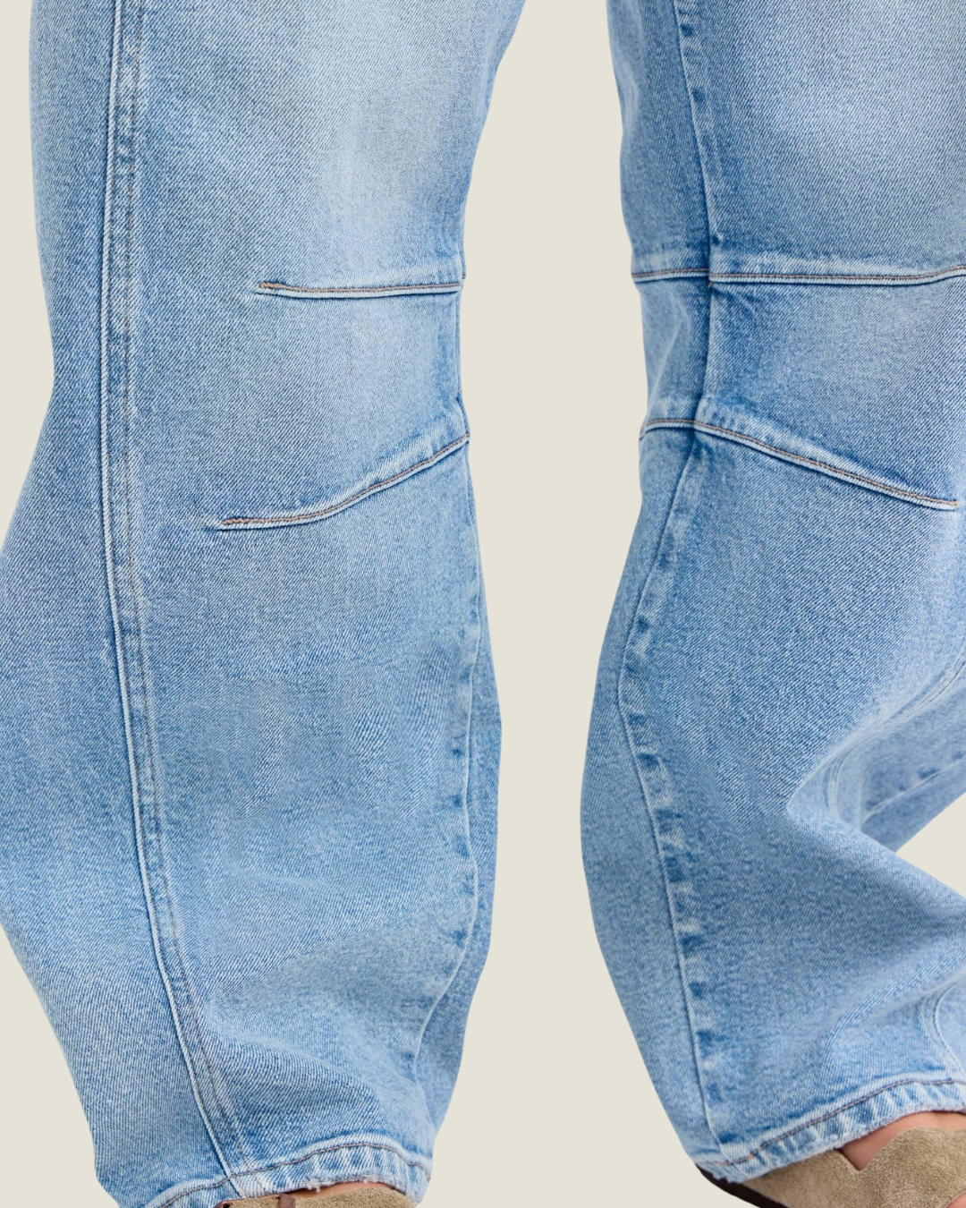 Julia Mid Rise Long Inseam Barrel Jeans