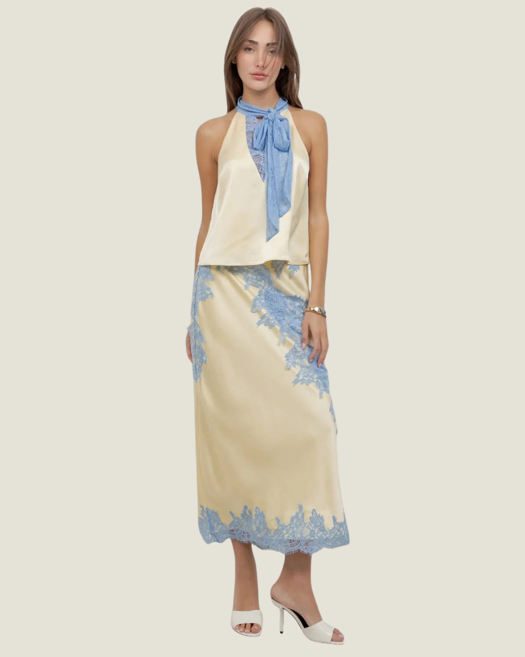 Sabine Lace Midi Skirt