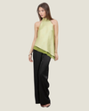 Zoey Asymmetrical Satin Blouse