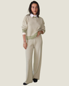 Lennon Striped Collared Sweater Top