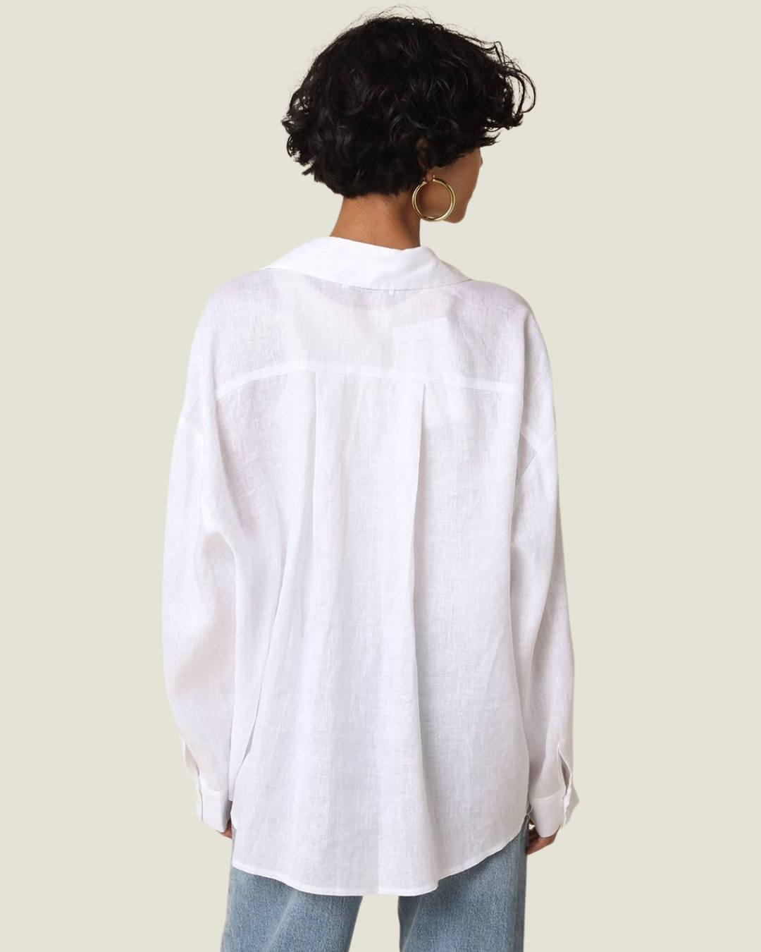 Jada White Linen Shirt