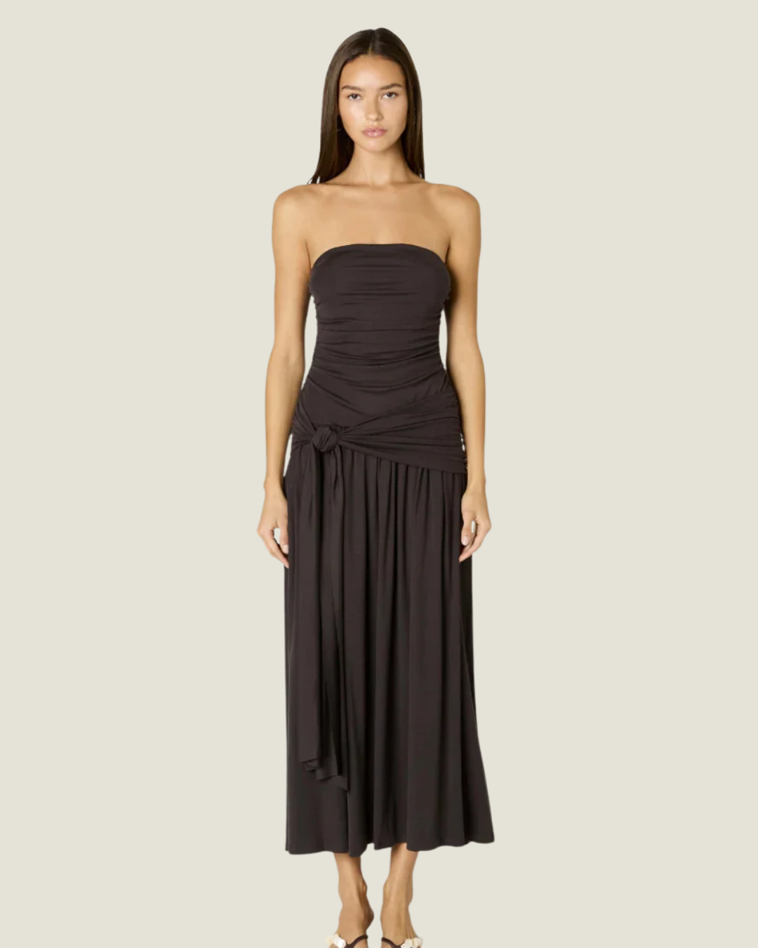 Sevilla Strapless Midi Dress
