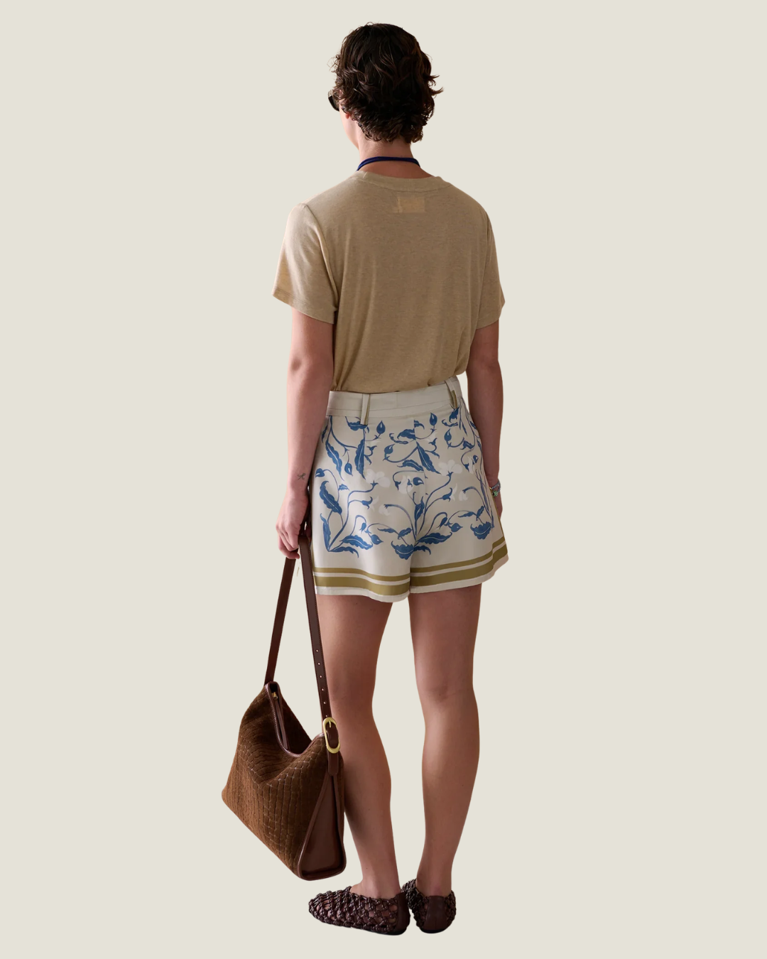 Peyton Floral Tie Waist Shorts