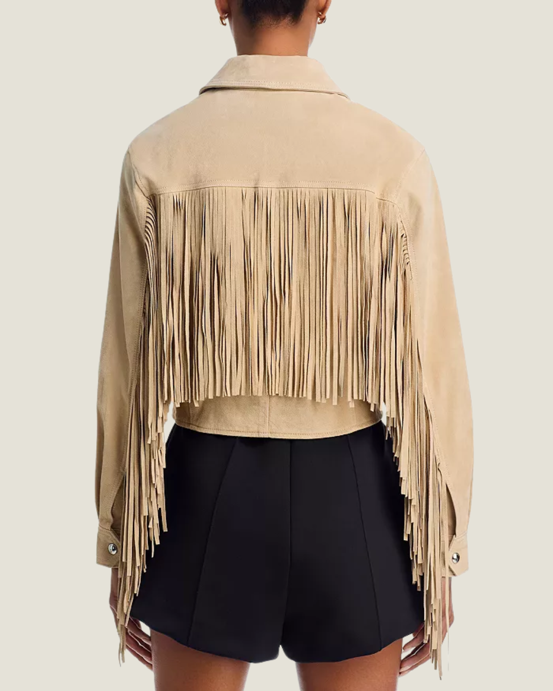 Morning Latte Fringe Jacket