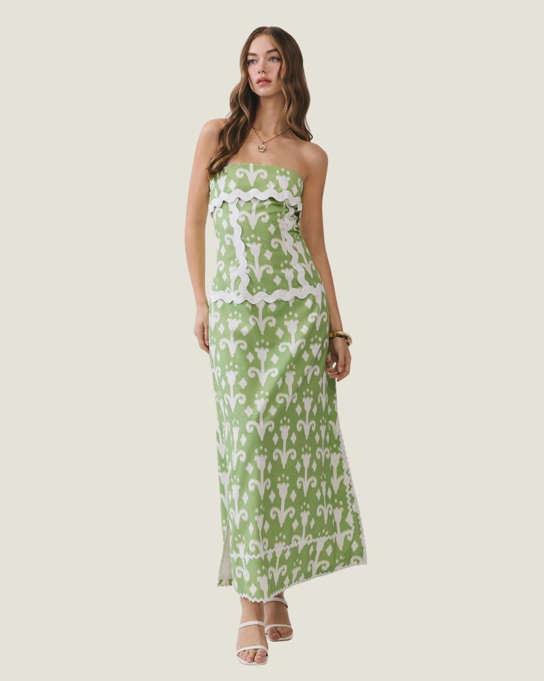 Hadley Strapless Midi Dress