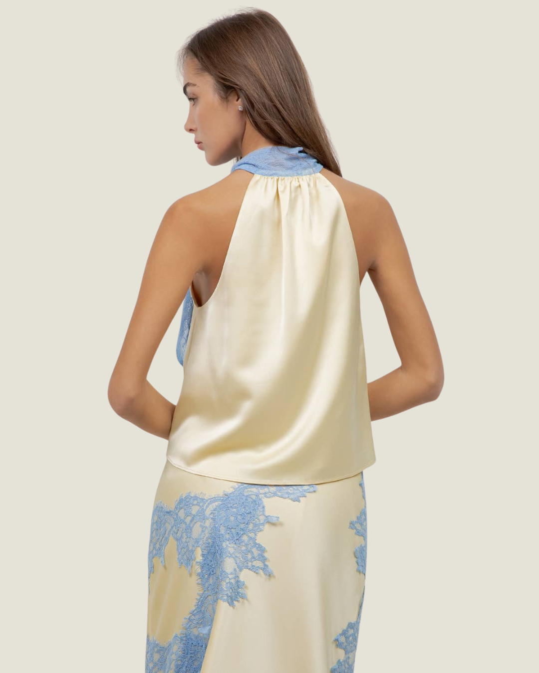 Sabine Lace Tie Detail Blouse
