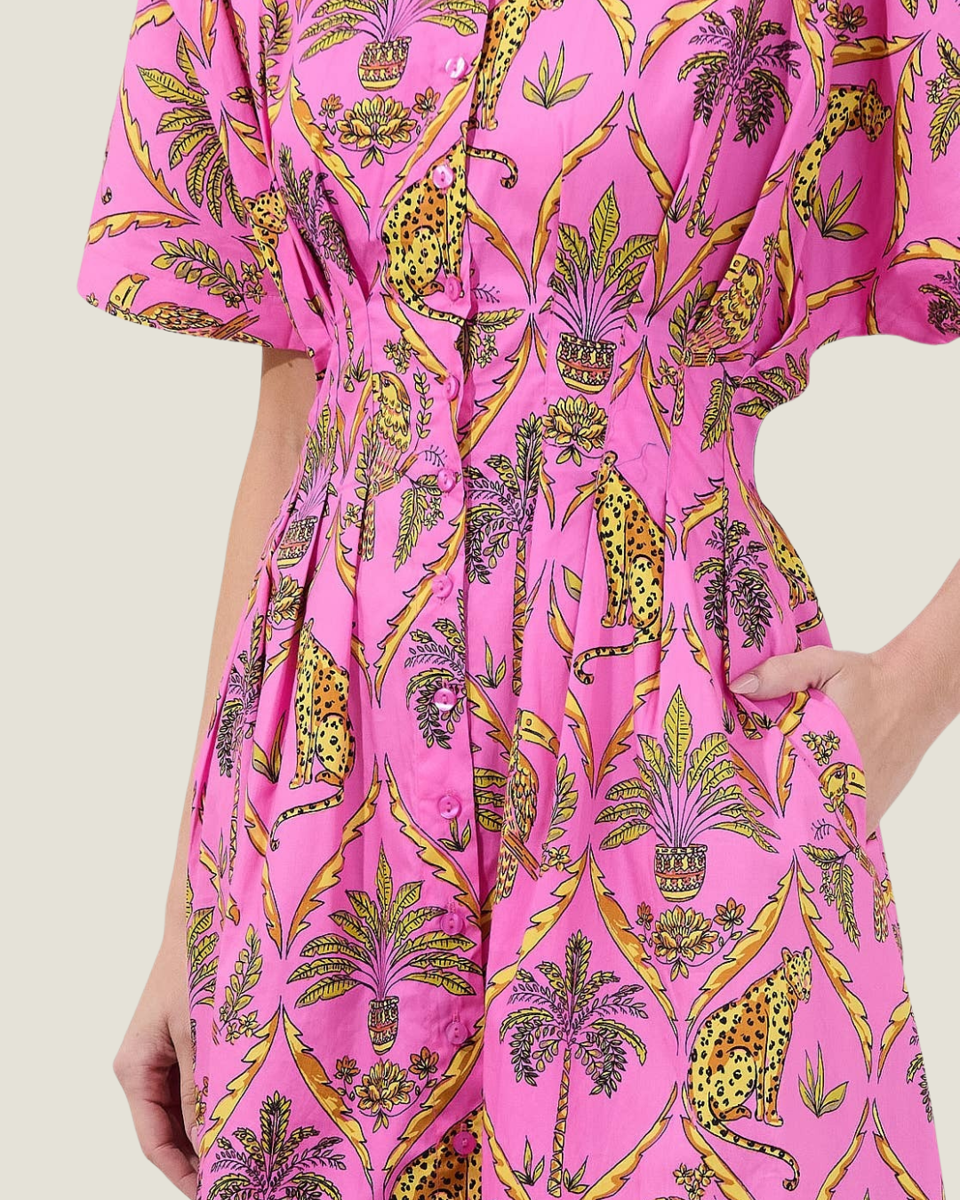 Susannah Pleated Midi Dress
