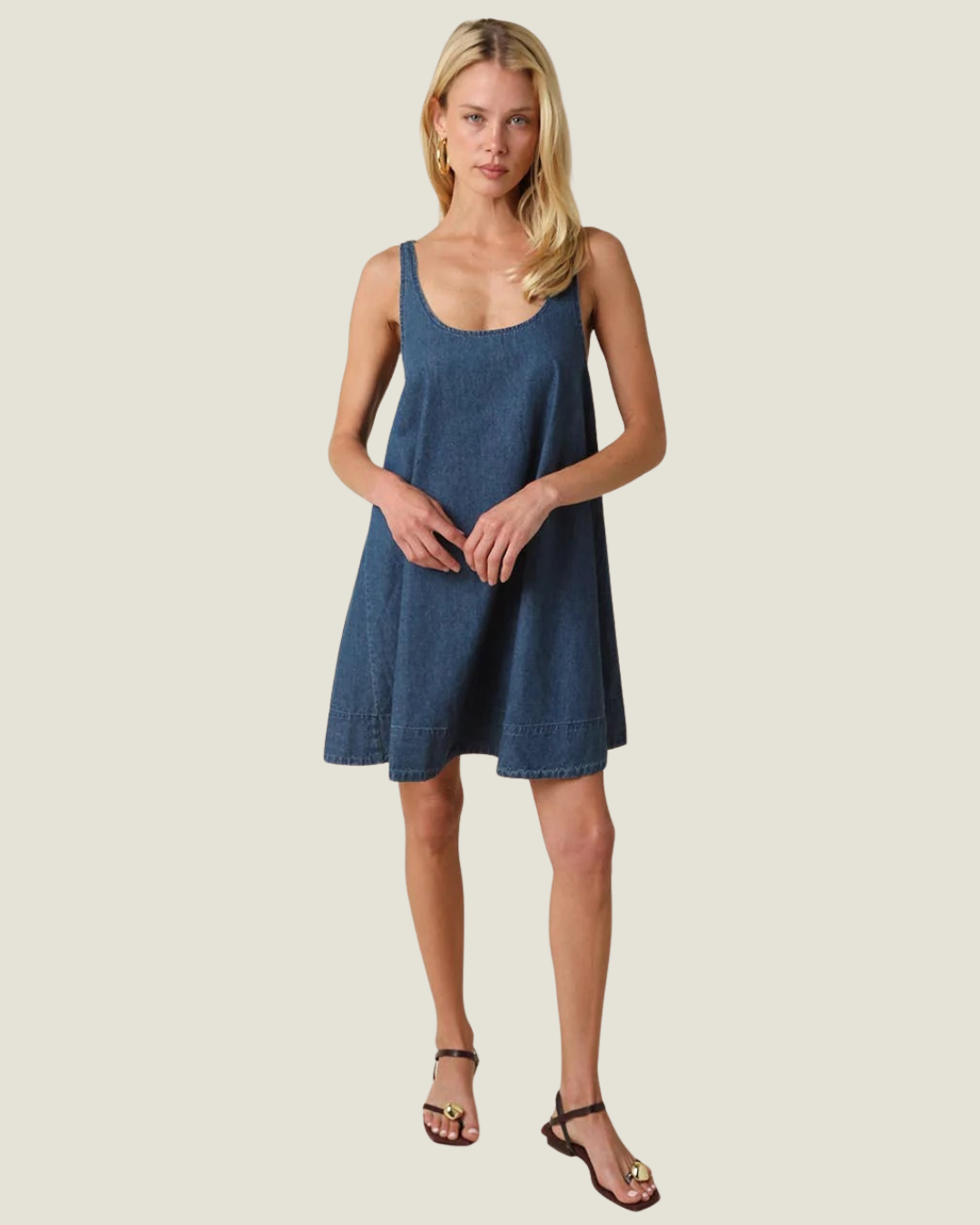 Luci Denim Swing Mini Dress