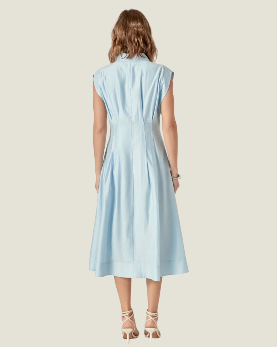Elsa Contrast Stitch Midi Dress