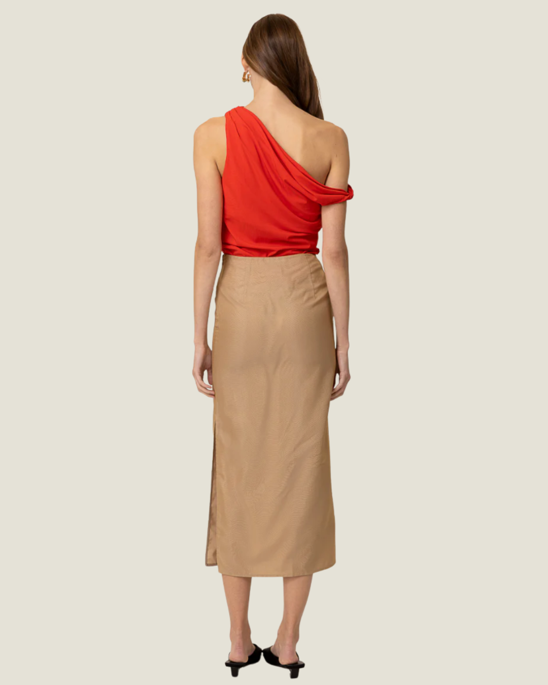 Erina One-Shoulder Twist Detail Top