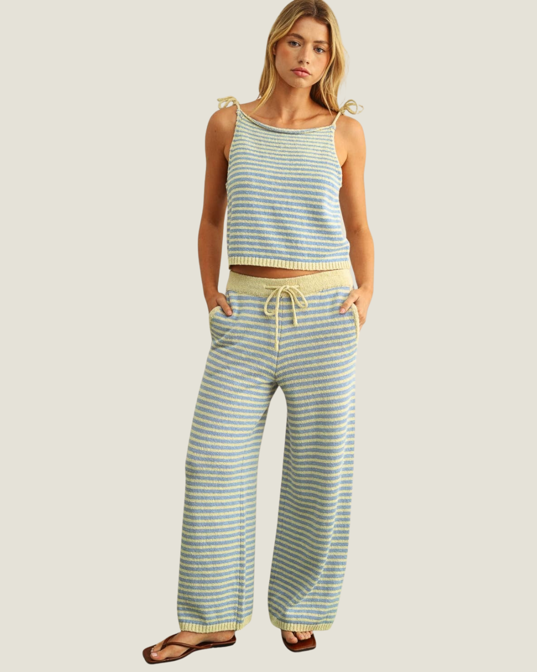 Tilly Stripe Sweater Pants