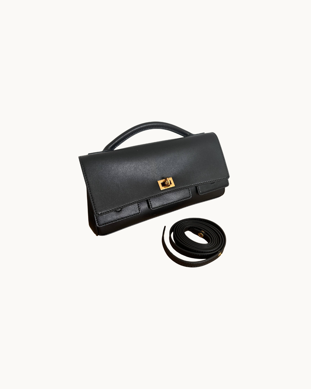 Perla Leather Clutch