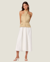 Aleda Belted Midi Dress