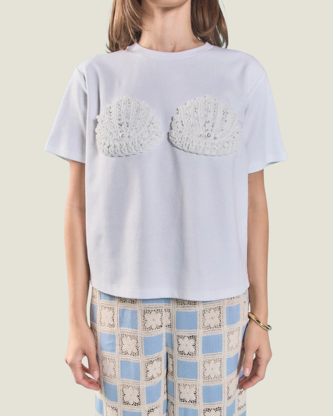 Maris Shell Embellished Tee