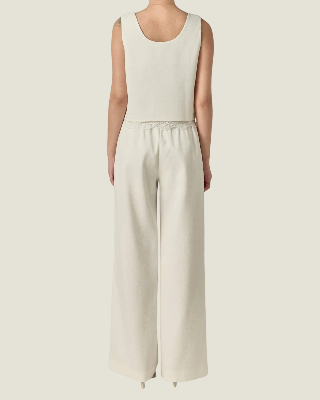 Quinn Lace Trim Sleeveless Top