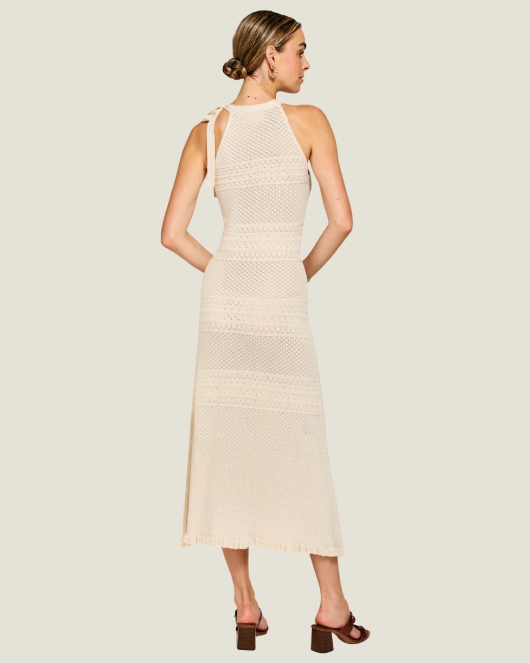 Azie Crochet Midi Dress
