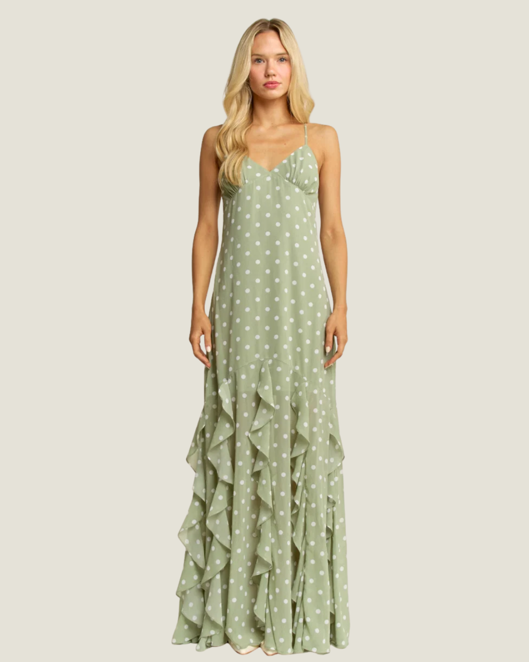 Daphne Polka Dot Maxi Dress