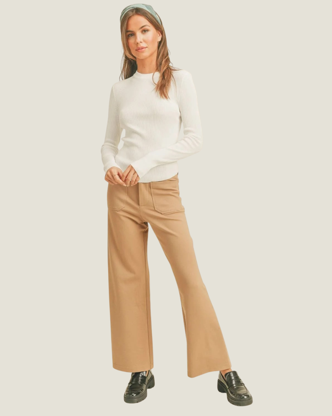 Sophia Ribbed Long Sleeve Top
