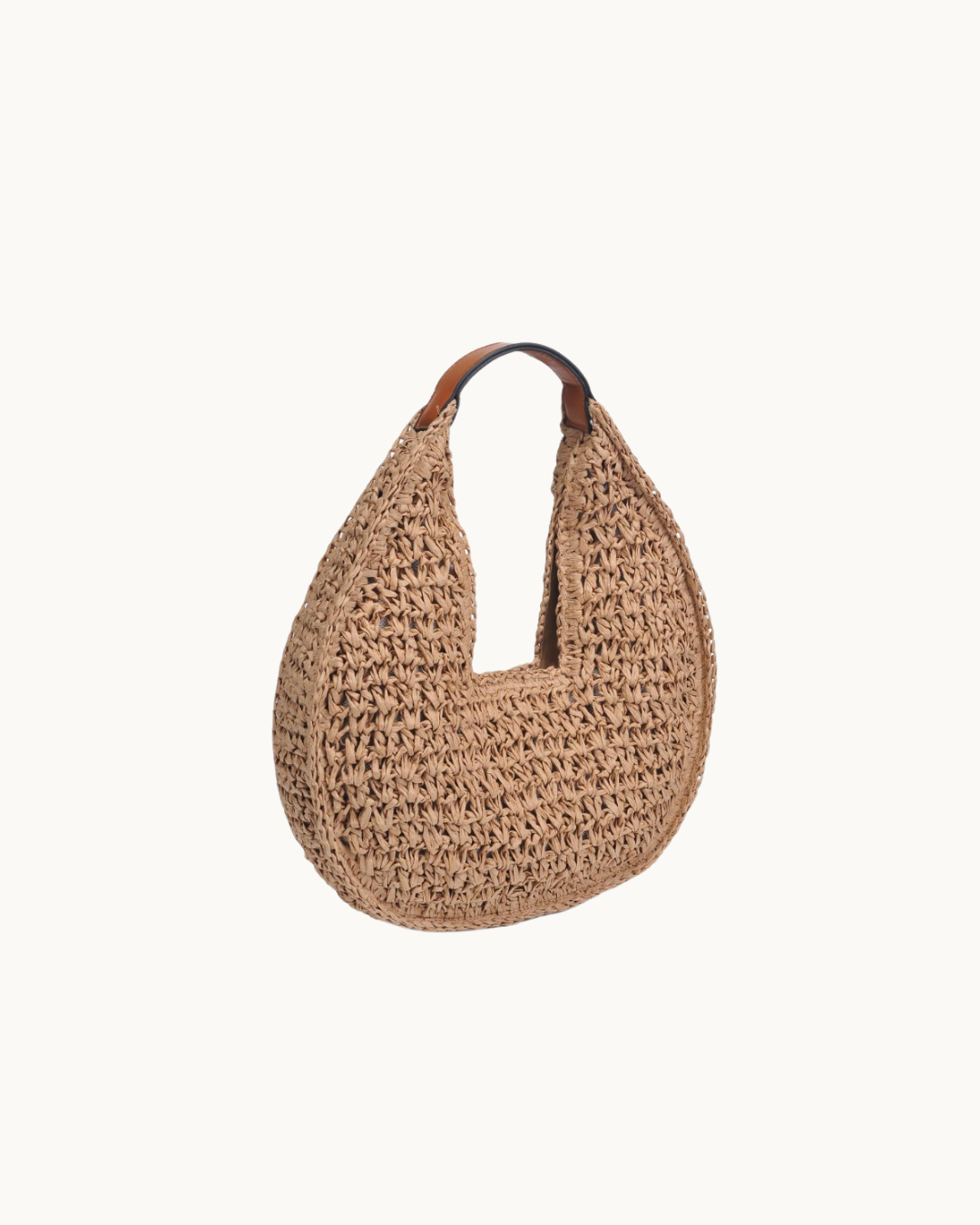 The Marie: Natural Tan Rattan Purse