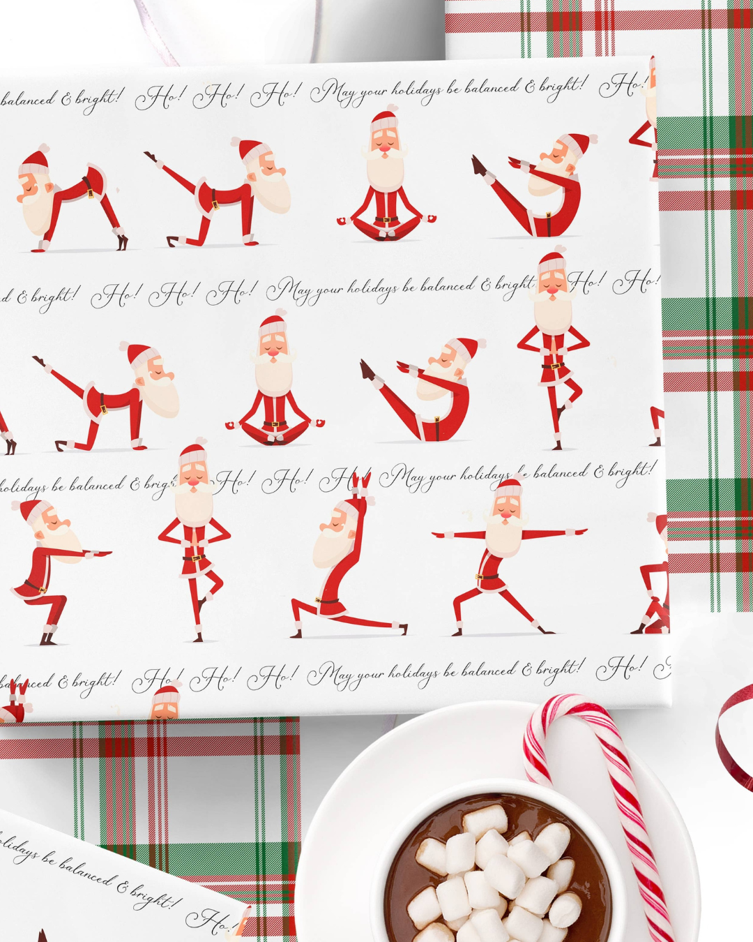 Santa Yoga Gift Wrap