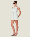 The Paloma: Tweed Mini Shorts