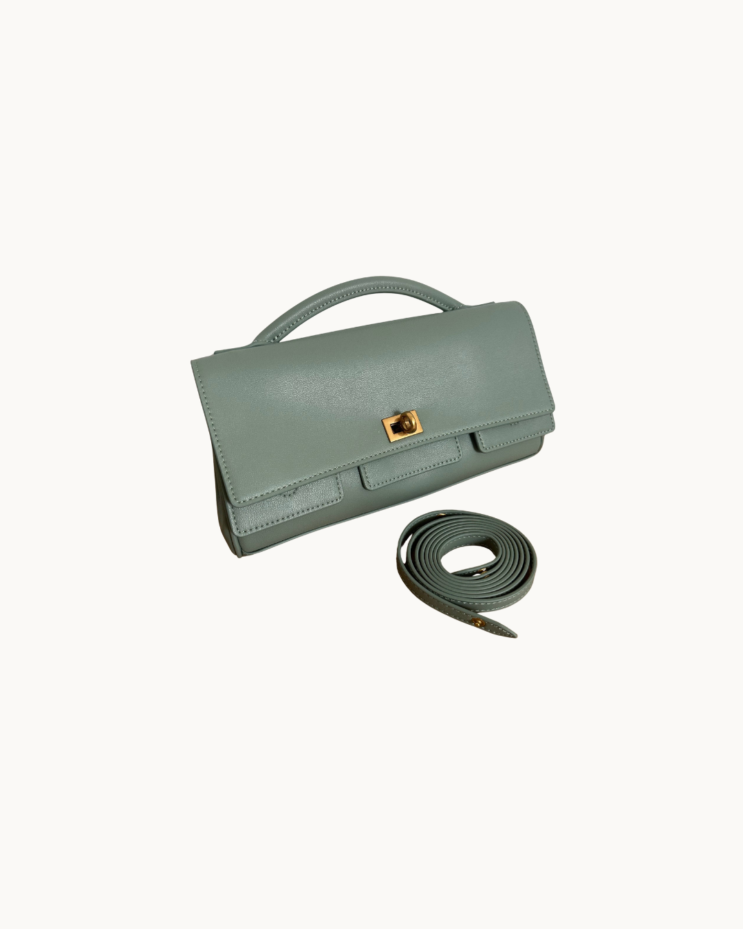Perla Leather Clutch