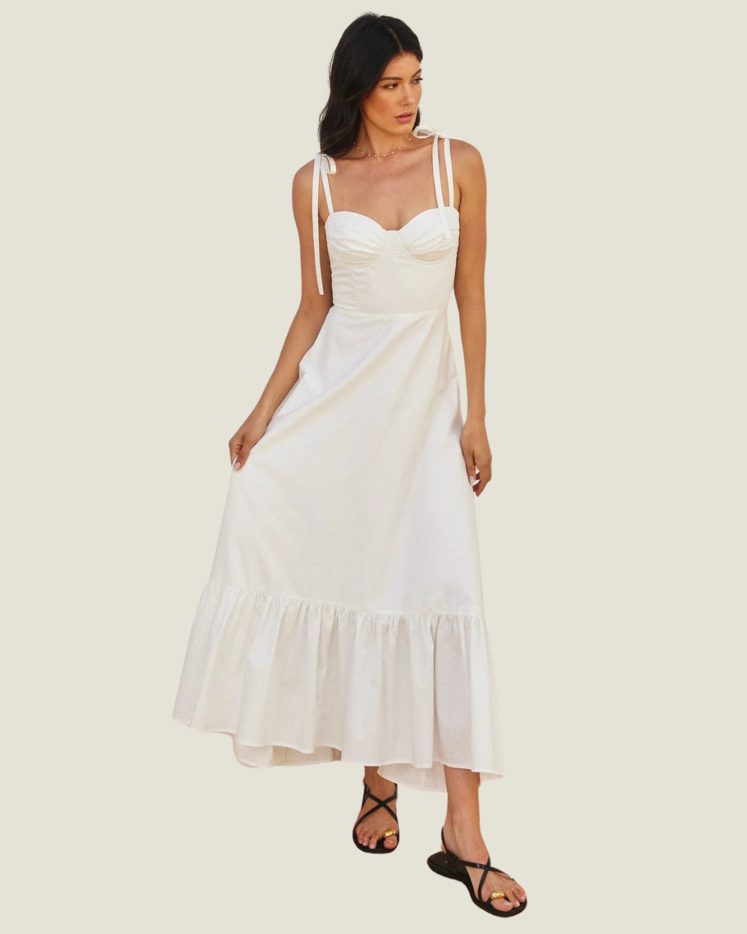 Bianca Poplin Maxi Dress