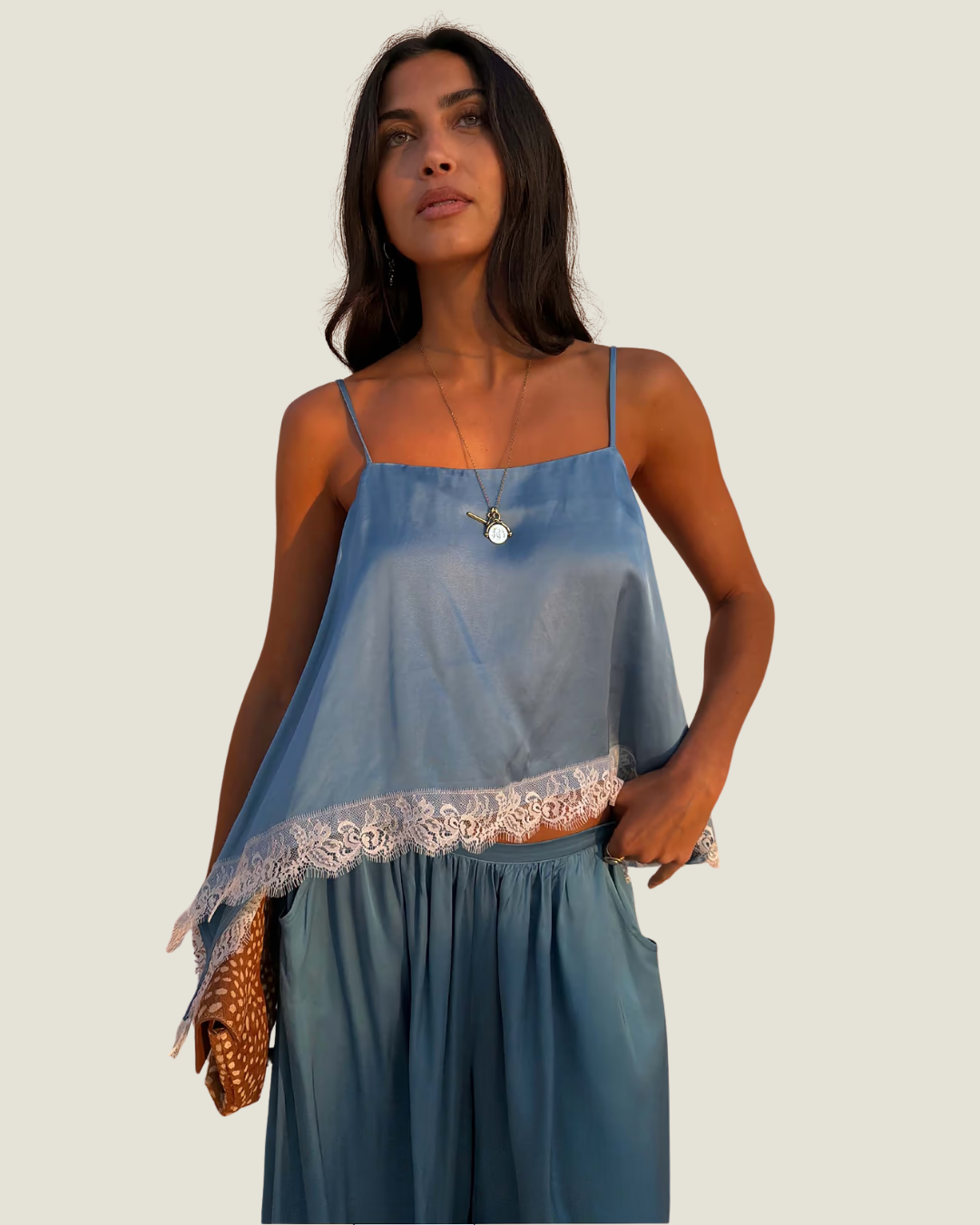 Blue Lace Swing Cami