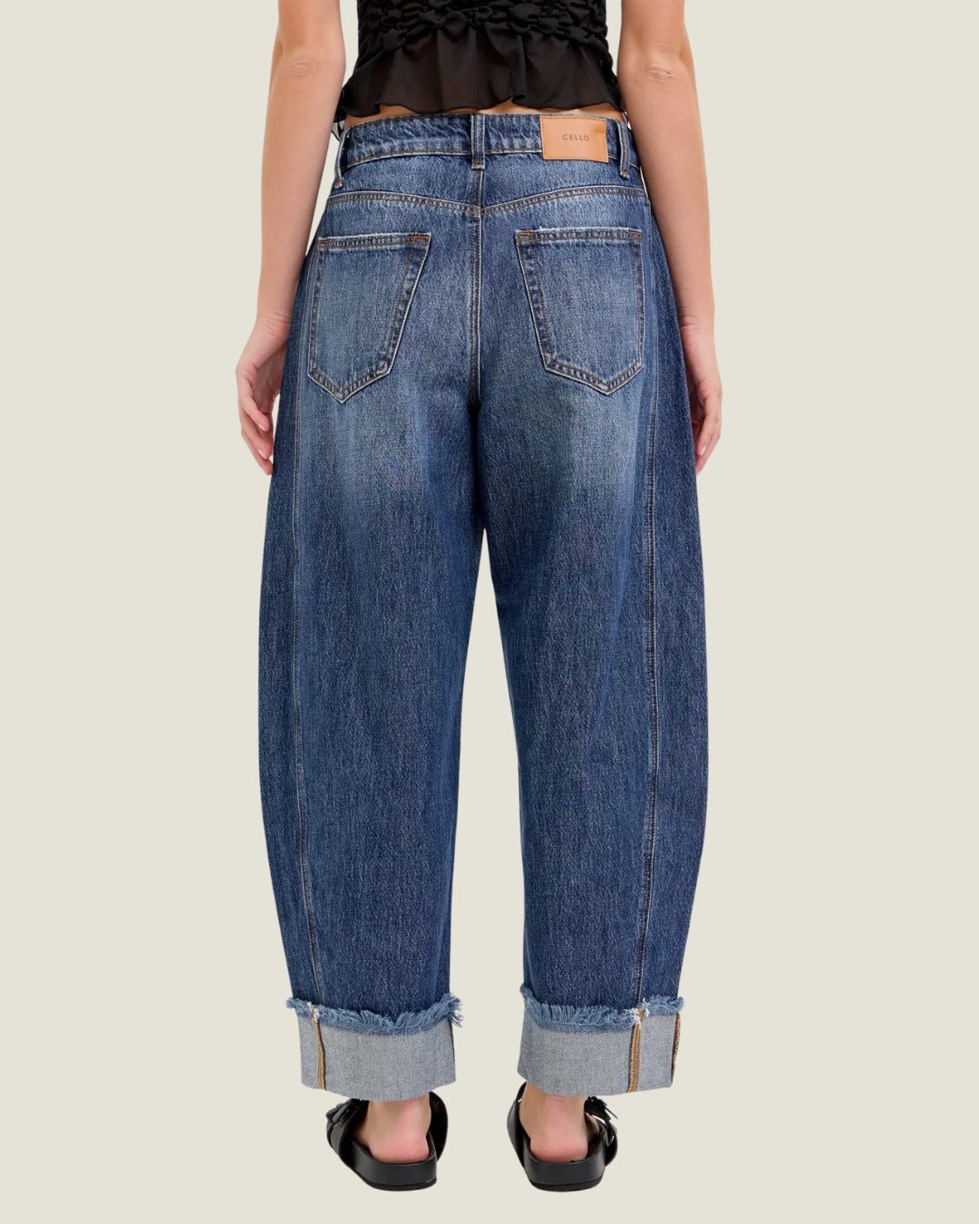 Jessie Mid Waisted Barrel Jeans
