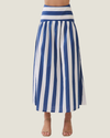 Cherie Stripe Drop-Waist Maxi Skirt