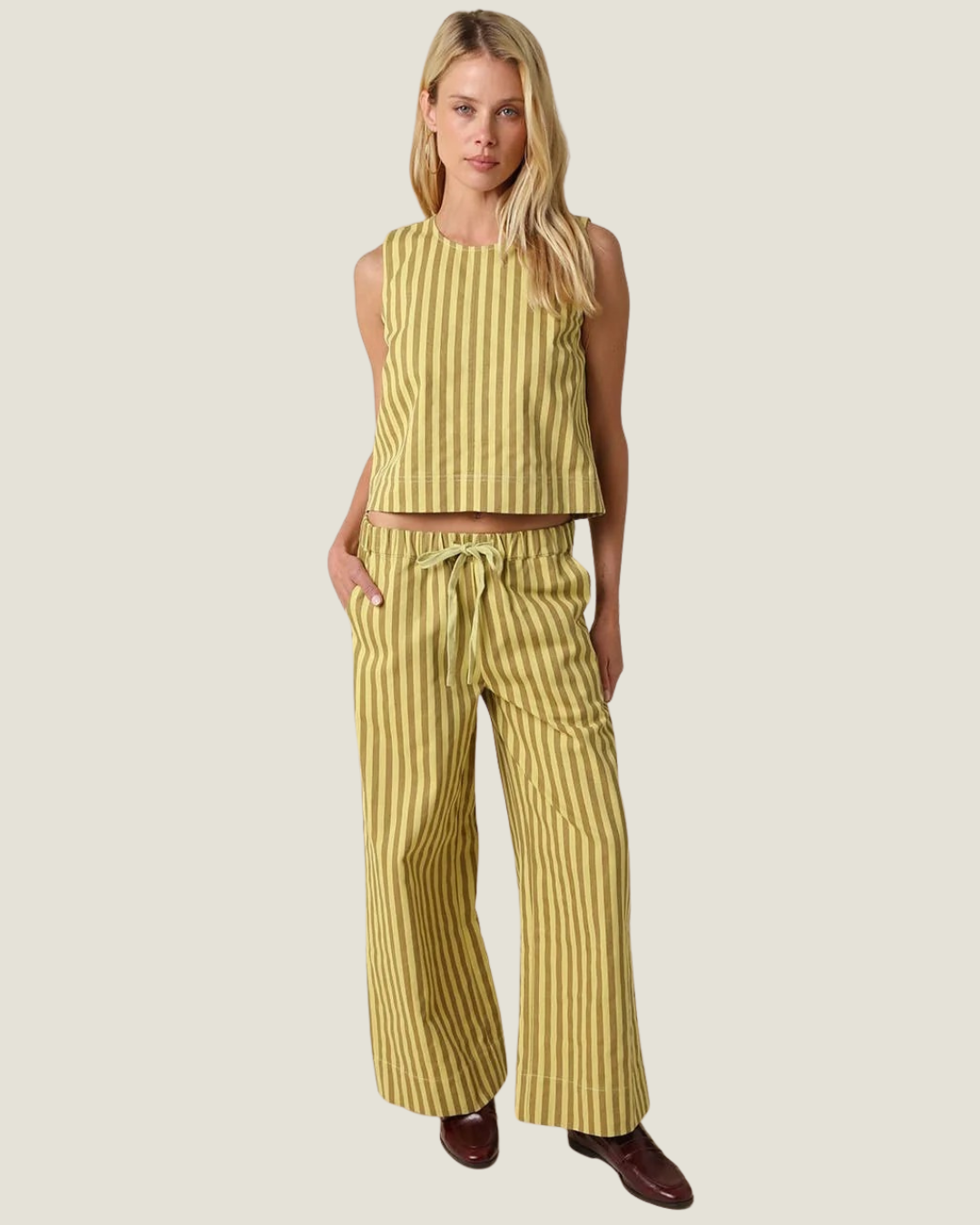 Kenny Stripe Wide Leg Pants
