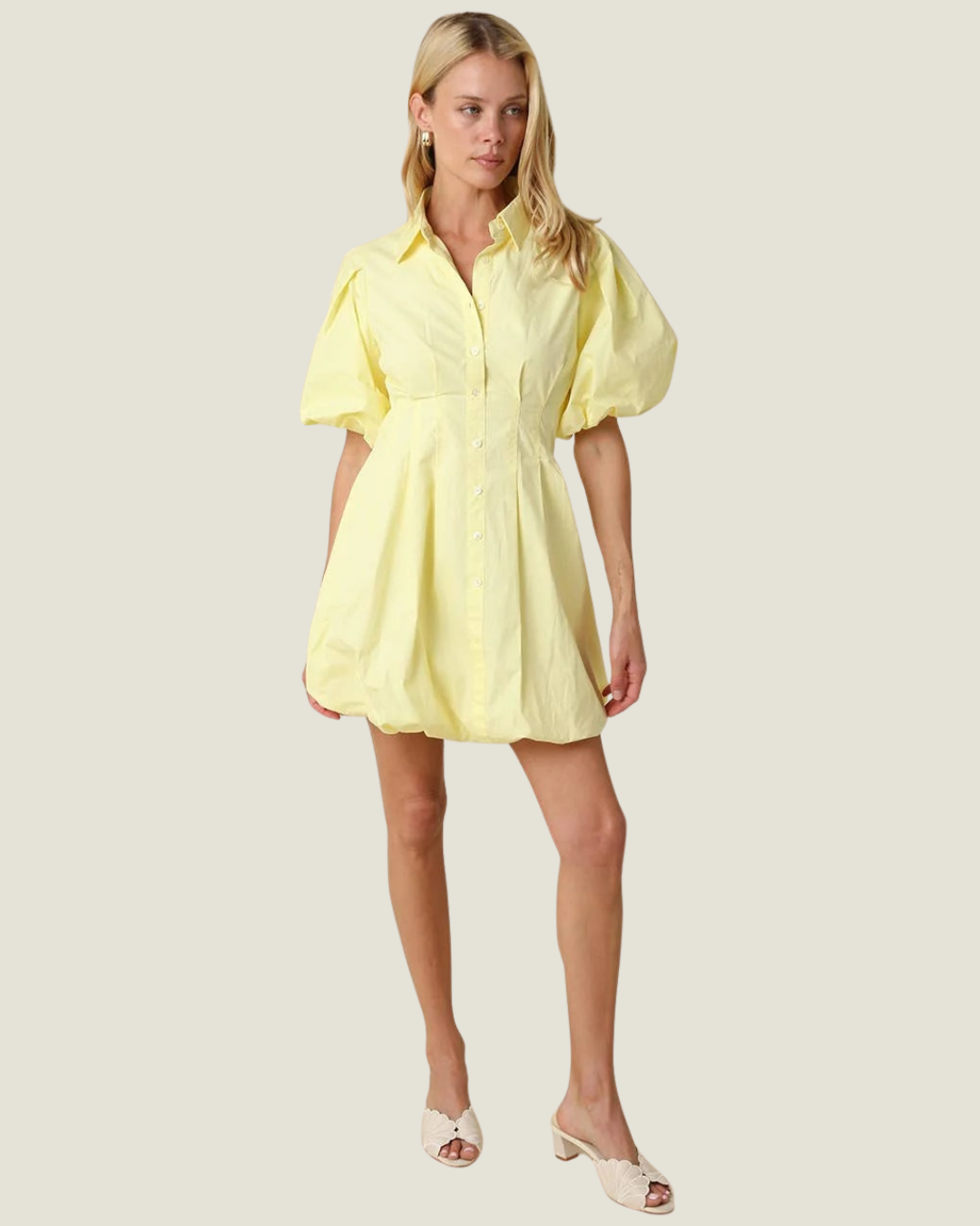 Valerie Puff Sleeve Mini Dress