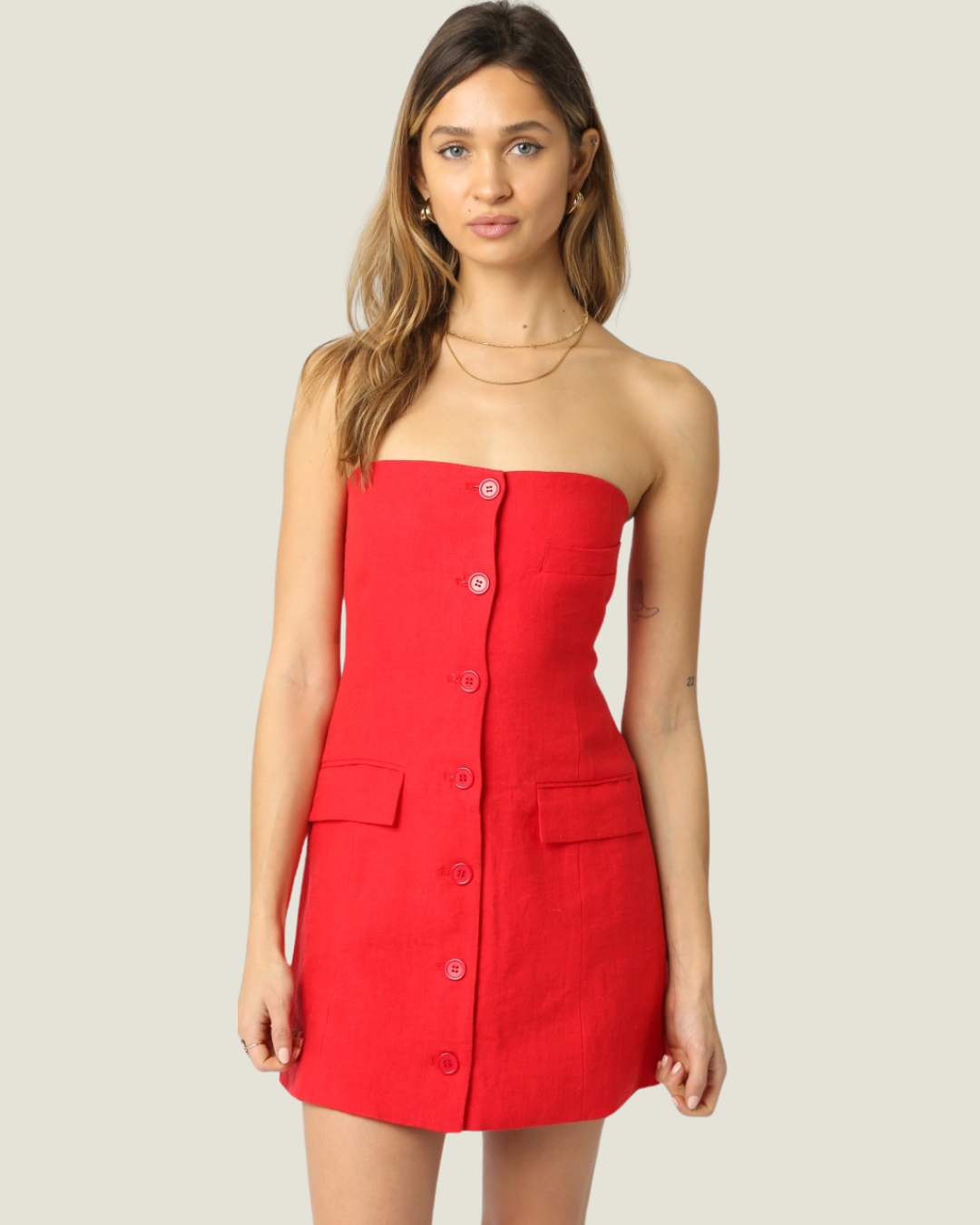 The Roux: Strapless Mini Dress