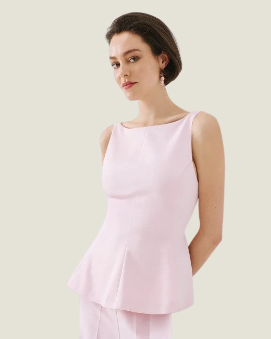 Stella Peplum Bow Top
