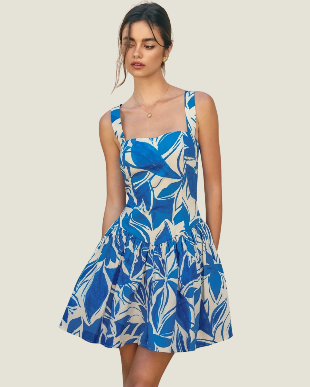 Vanessa Dipped Waist Mini Dress