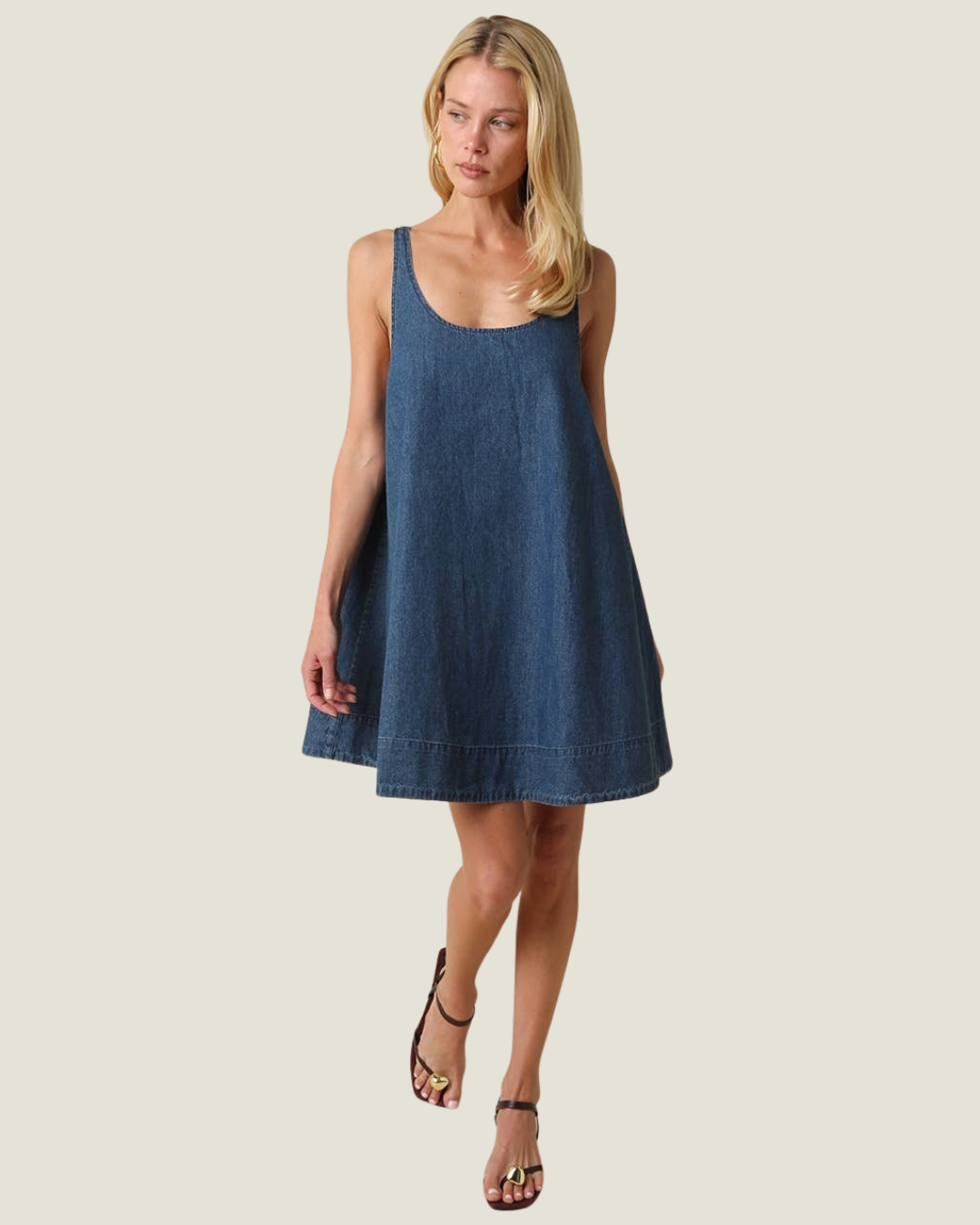 Luci Denim Swing Mini Dress