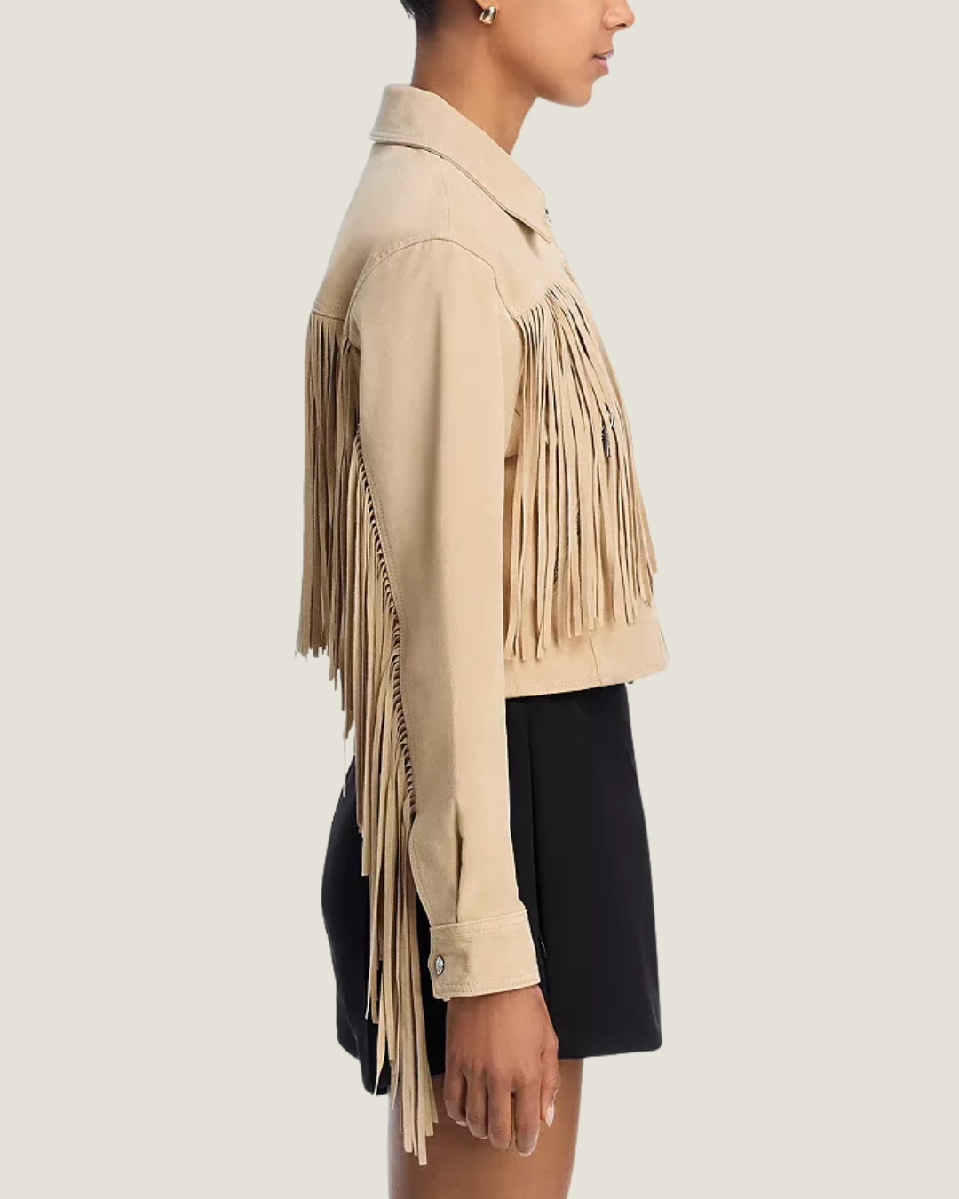 Morning Latte Fringe Jacket