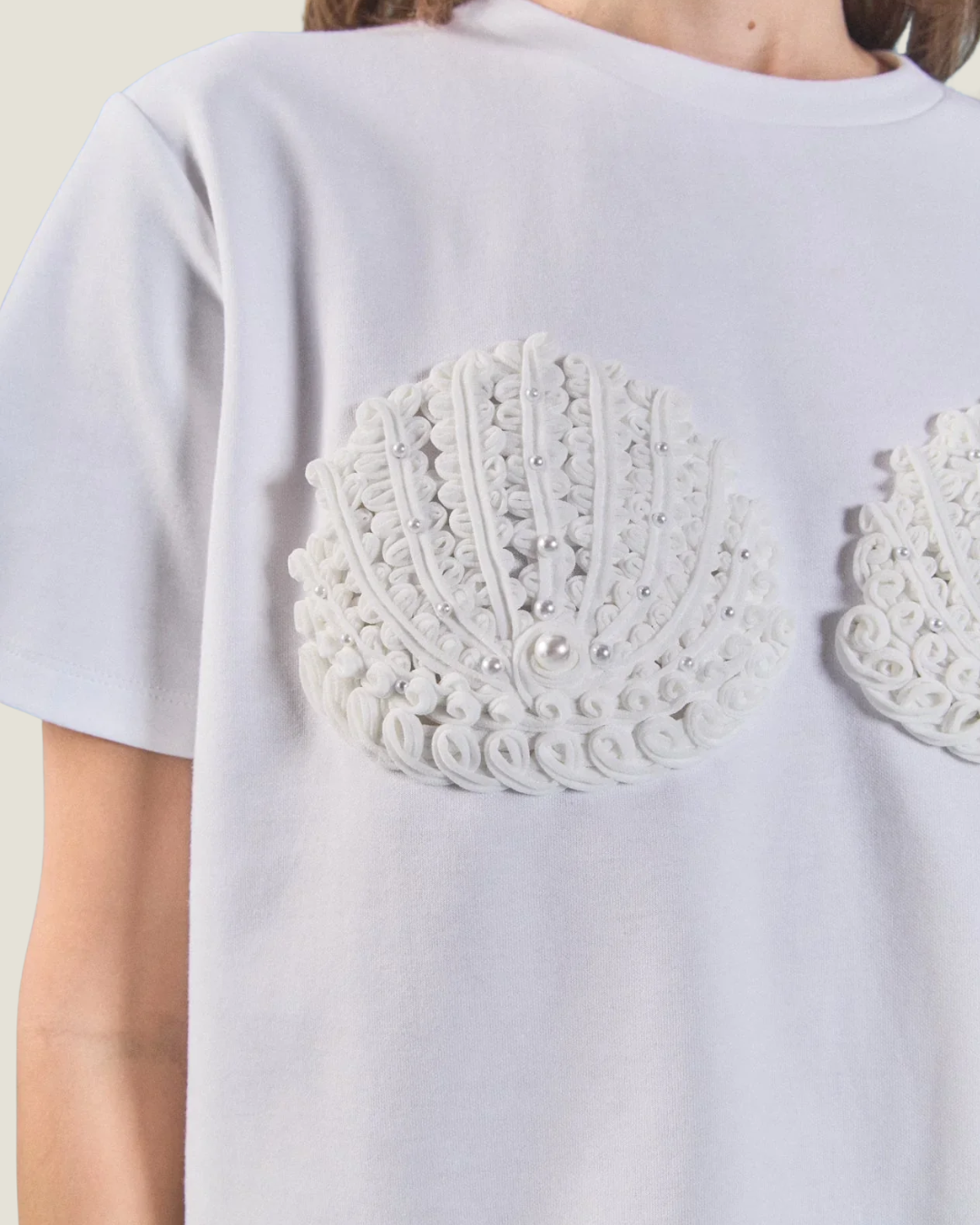 Maris Shell Embellished Tee