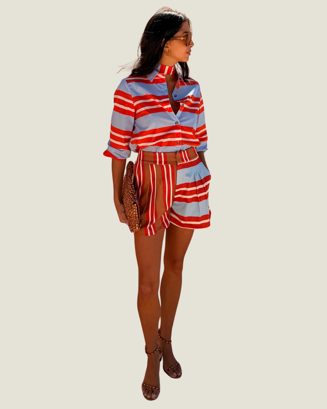 Tate Multi Stripe Shorts
