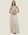 Logan Crochet Patch Maxi Dress