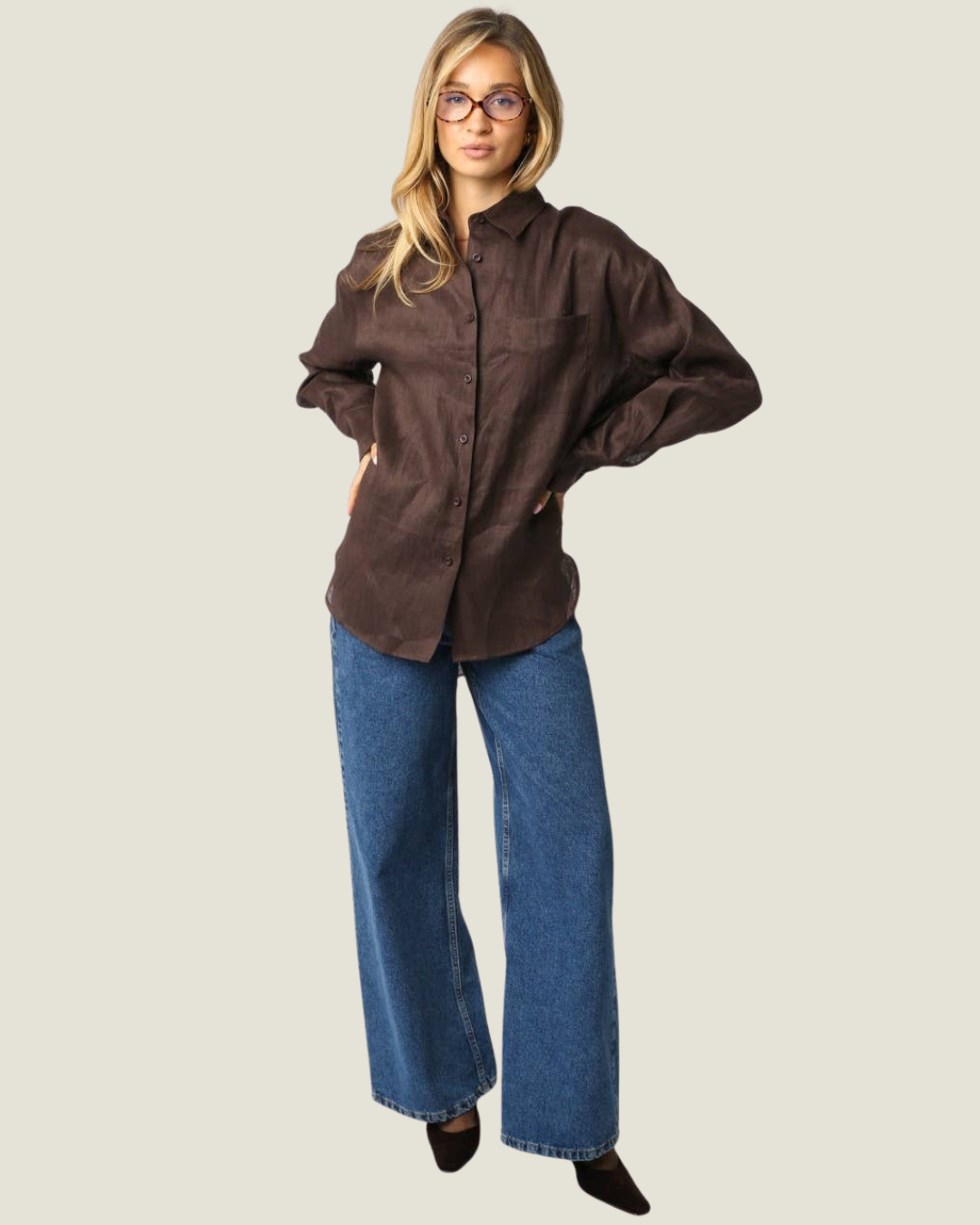 Joanna Oversized Linen Shirt