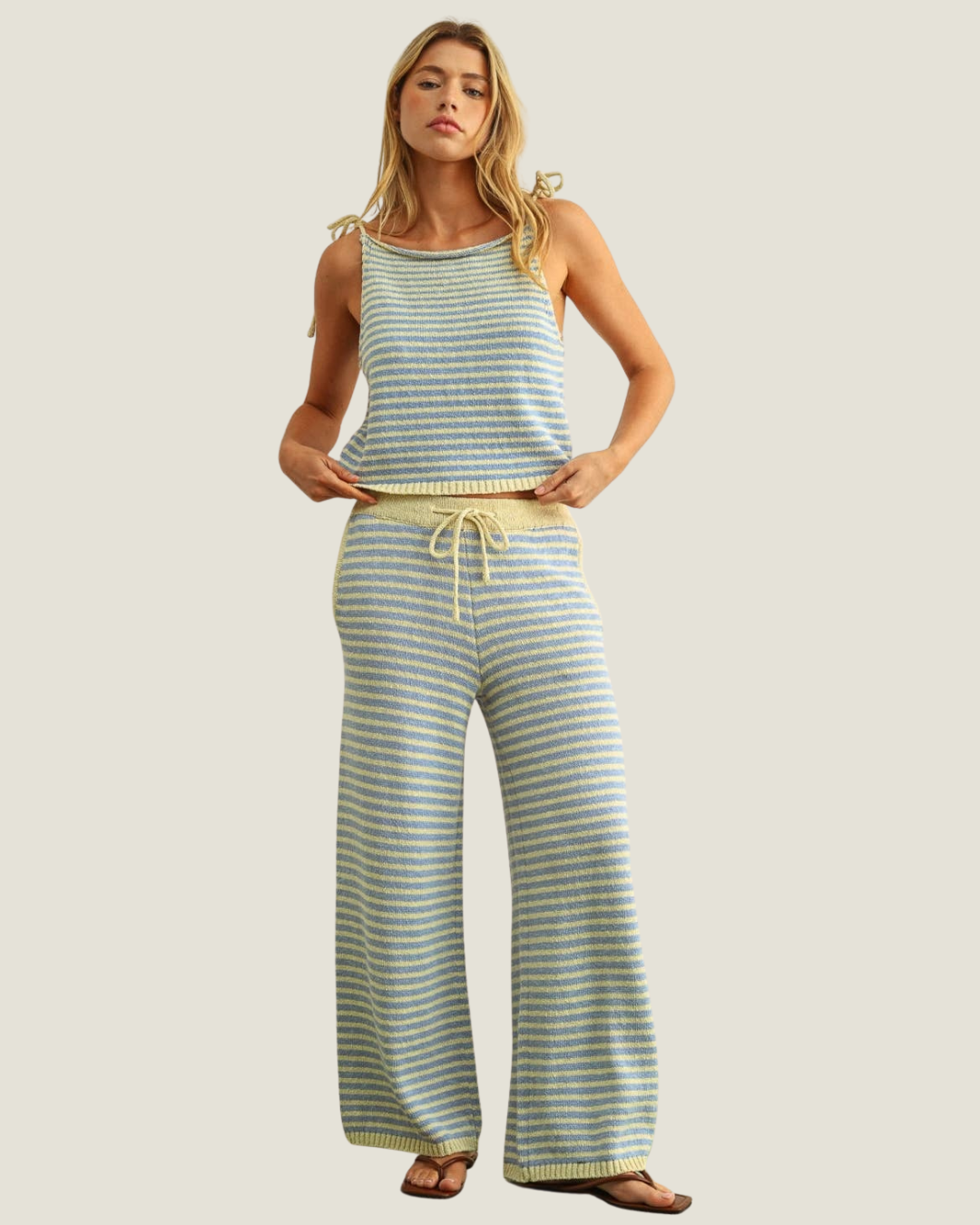 Tilly Stripe Sweater Pants